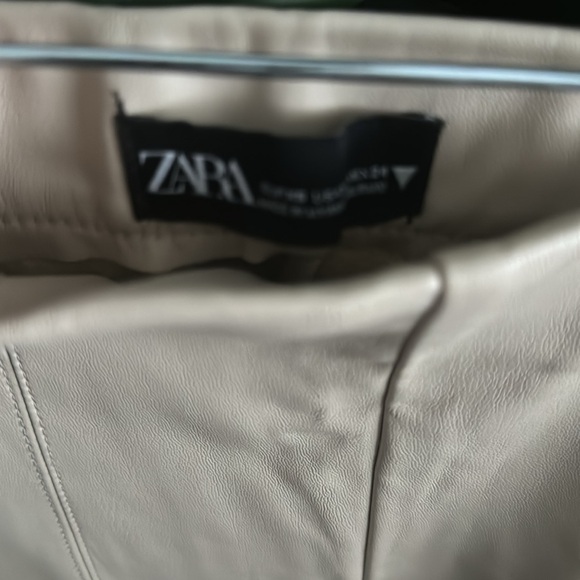 Cream color leather pants - Picture 4 of 4